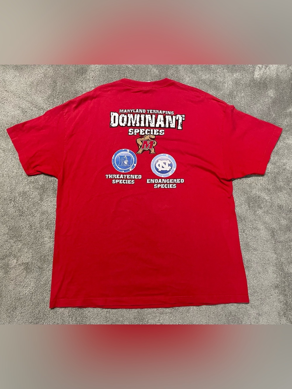 Vintage Maryland Terrapins Dominant Species T Shirt Mens 2XL College Basketball